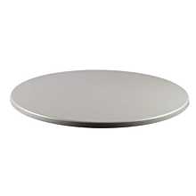 Round Brush Silver Topalit Table Top with 1 1/4