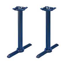 JMC Furniture TB-105 522 Set of Two Indoor Cast Iron Table Bases - 28" Height / 10" Spider / 5" X 22" Base Spread Each
