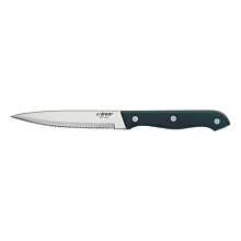 Winco K-71P 4-1/2" Solid Steak Knife with POM Handle and Rounded Tip