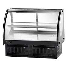 Kool-It KCD-48 48" Glass Counter Top Display - Front