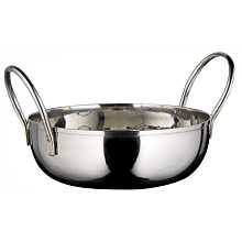 Winco KDB-5 20 oz. Mirror Finish Stainless Steel Kady Bowl with Welded Handles