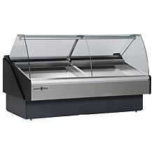 Hydra-Kool KFM-SC-50-S 52" Refrigerated Curved Glass Poultry/Seafood Deli Case - Self Contained