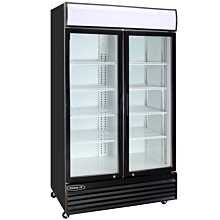 Kool-It KGM-36 45" Double Glass Door Merchandiser Refrigerator - 31 Cu. Ft.