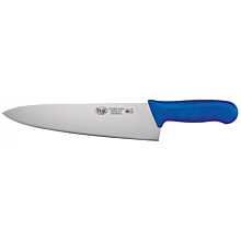 Winco KWP-100U Stal 10" Chef's Knife with Blue Handle