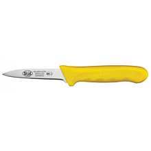 Winco KWP-30Y Stal 3-1/4" Paring Knife with Yellow Polypropylene Handle, 2-Pack