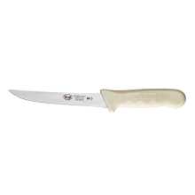 Winco KWP-62 Stal Wide 6" Boning Knife with White Handle