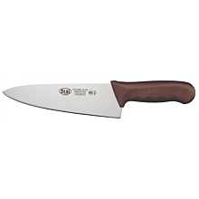Winco KWP-80N Stal 8" Chef's Knife with Brown Handle