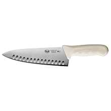 Winco KWP-81 Stal 8" Chef's Knife with White Polypropylene Handle