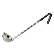 Winco LDCN-2K 2 oz Prime One-Piece Stainless Steel Ladle with Black Handle