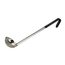 Winco LDCN-3K 3 oz Prime One-Piece Stainless Steel Ladle with Black Handle