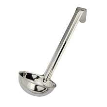 Winco LDI-30SH 3 oz Stainless Steel One-Piece Short Handle Ladle