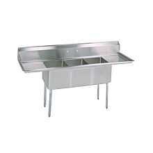  3 Compartment Sinks with 12