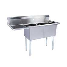  2 Compartment Sinks with 18