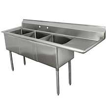  3 Compartment Sinks with 18