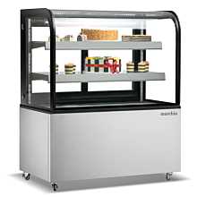 Marchia MB36 36" Curved Glass Refrigerated Bakery Display Case, Stainless Steel