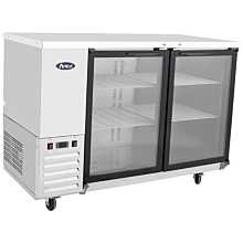 Atosa MBB59GGR 57" Back Bar Cabinet Cooler,Two Section,Two Glass Doors,115V