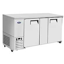 Atosa SBB69GRAUS1 68" Back Bar Cabinet Cooler,Two section,Two Solid Doors, 115V