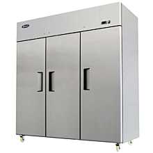 Atosa MBF8006GR 78" 3 Solid Door Reach-in Refrigerator