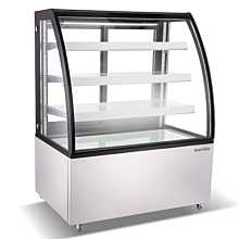 Marchia MBT36-D 36" Dry Non-Refrigerated Curved Glass Bakery Display Case, High Volume