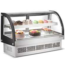 Marchia MDC48 48” Drop-In  Countertop Refrigerated Curved Glass Bakery Display Case with LED Lighting