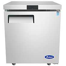 Atosa MGF8405GR 27" Reach-In Undercounter Freezer With Rear-Mounted Self-Contained Refrigeration , 1 hinged solid door
