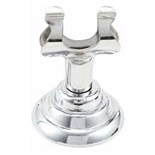 Winco MH-1 Stainless Steel 1-1/2" Harp Clip Menu Holder with Heavy Base