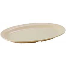 Winco MMPO-118 Tan Oval Melamine Platter