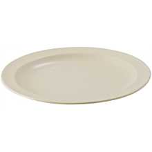 Winco MMPR-10 10-1/4" Tan Melamine Dinner Plates