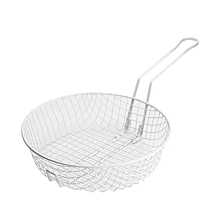 Winco MSBW-08M 8" Medium Mesh Non-Stick Breading Basket with Plastic Coating