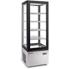 Marchia MVS500 Vertical Standing Refrigerated Cake Display Case, Stainless Steel