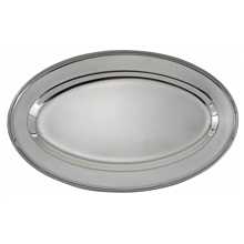 Winco OPL-12 Oval Stainless Steel Platter