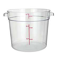 Winco PCRC-6 6 Qt. Clear Round Food Storage Container