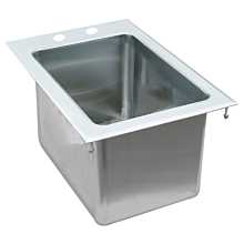 Prepline 16" x 14" x 8" Drop-In Stainless Steel One Compartment Sink