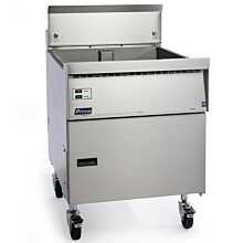 Pitco FBG18-LP Liquid Propane Gas 65 lb. Flat Bottom Floor Fryer w/ Thermostatic Controls - 100,000 BTU