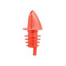 Winco PPR-2R Red Plastic Free-Flow Pourer