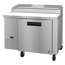 Hoshizaki PR46A 46" Steelheart Series One-Section Pizza Prep Table with Solid Hinged Door - 11 Cu. Ft.