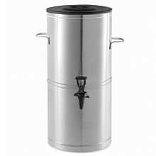 Prepline ITD-5GR 5 Gallon Round Stainless Steel Iced Tea Dispenser