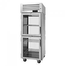 Turbo Air PRO-26-2H2-G-PT-LR Pro Series 29" Pass-Thru Front Left-Hinged / Back Right-Hinged Half Glass Door Heated Cabinet - 208V - 26 Cu. Ft.