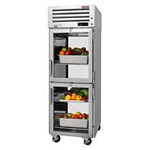 Turbo Air PRO-26-2R-GS-PT-N 29" Pro Series Pass-Thru Right Hinged Front Glass & Back Solid Half Door Refrigerator - 27 Cu. Ft.