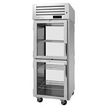 Turbo Air PRO-26-2H2-G-PT-RL Pro Series 29" Pass-Thru Front Right-Hinged / Back Left-Hinged Half Glass Door Heated Cabinet - 208V - 26 Cu. Ft.