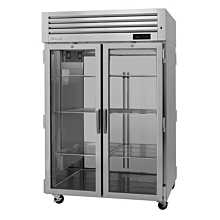 Turbo Air PRO-50H-G Pro Series 52" Reach-In Two-Section Glass Door Heated Cabinet - 48 Cu. Ft.