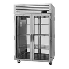 Turbo Air PRO-50H-G-PT Pro Series 52" Pass-Thru Two-Section Glass Door Heated Cabinet - 49 Cu. Ft.