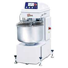 Primo PSM-120E 204-Quart Commercial Freestanding Twin Motor Dough and Flour Spiral Mixer with Timer