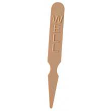 Winco PSM-W Tan Plastic Well Done Steak Markers - Bag of 1000