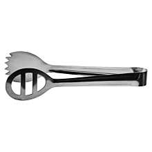 Winco PTOS-8 7-3/4" Stainless Steel Oval Salad Tong