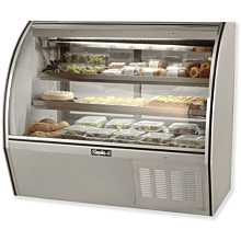 Leader ERHD60 60" High Refrigerated Curved Glass Deli Display Case