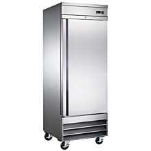 Universal RICI-30 29" Stainless Steel One Solid Door Reach-In Refrigerator, 23 Cu. Ft.