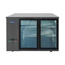 Atosa SBB48GGRAUS2  48" Back Bar Cabinet Cooler,Two section,Two Glass Doors, 115V