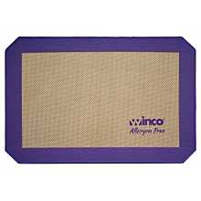 Winco SBS-11PP Quarter Size Allergen-Free Purple Silicone Baking Mat