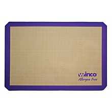 Winco SBS-21PP Two Third Size Allergen-Free Purple Silicone Baking Mat